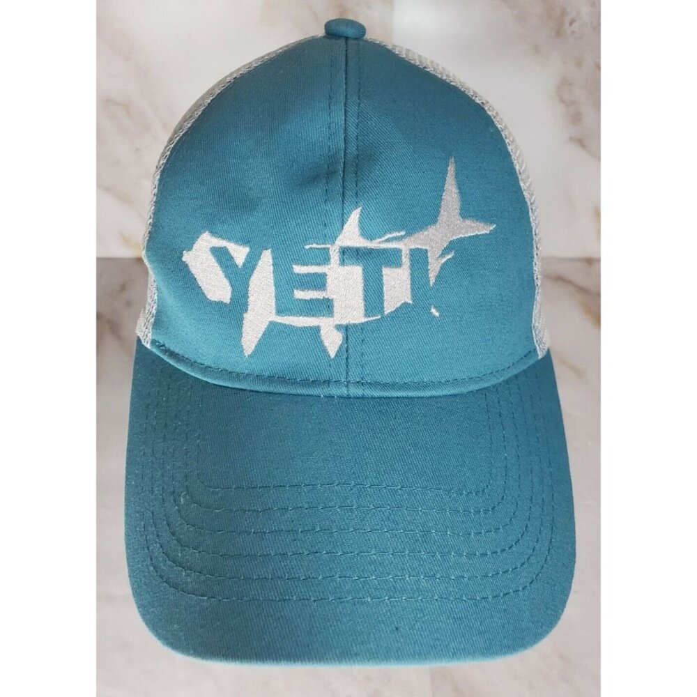 Yeti Coolers Turquoise Tarpon Shark Fish Snapback Trucker Mesh Hat‎ Ball Cap